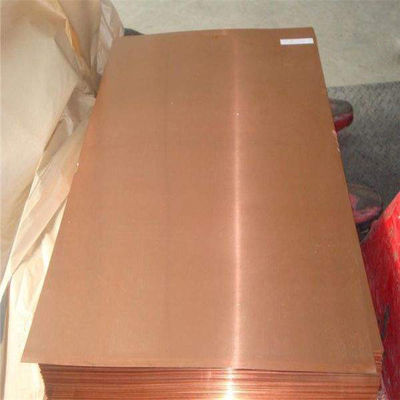 H65 H62 C1100 แผ่นแผ่นทองแดงบางสีแดง 0.8 มม. ถึง 55 มม. 1500X 3050 มม.