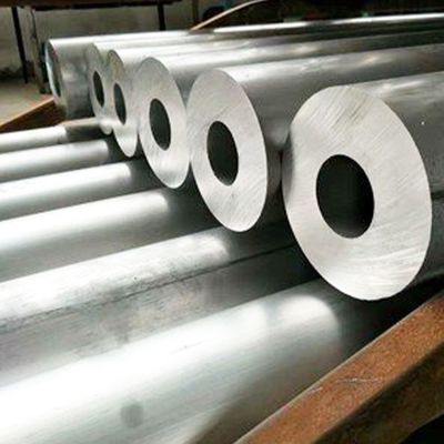 6061 T6 เงิน JIS 25.4 มม. 10 มม. ท่ออะลูมิเนียมชุบผิว ASTM B209