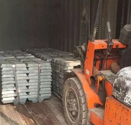 99.95% ASTM AISI Zinc Ingot โลหะผสมสังกะสี
