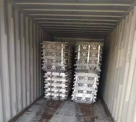 99.95% ASTM AISI Zinc Ingot โลหะผสมสังกะสี