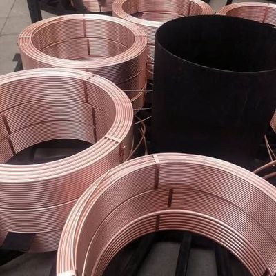 Level Wound H65 22mm Copper Pipe Coil ท่อทองแดงบริสุทธิ์สำหรับแพนเค้ก